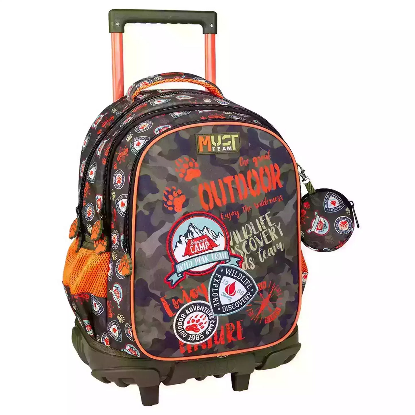 Cartable à roulettes Must team Outdoor Adventure pack de 3 pcs