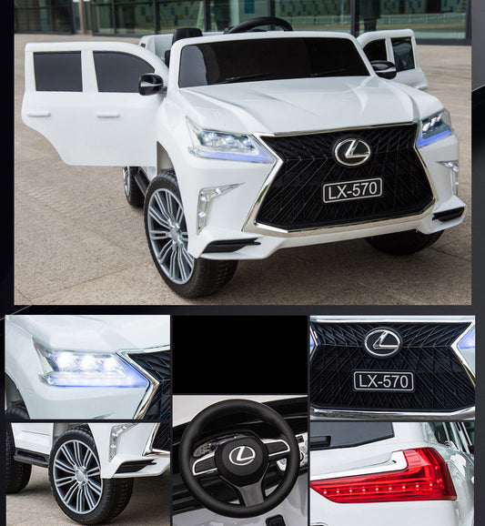 Voiture Électrique Lexus LX570 pour Enfant – 12V, 4x4, Télécommande - Rouge