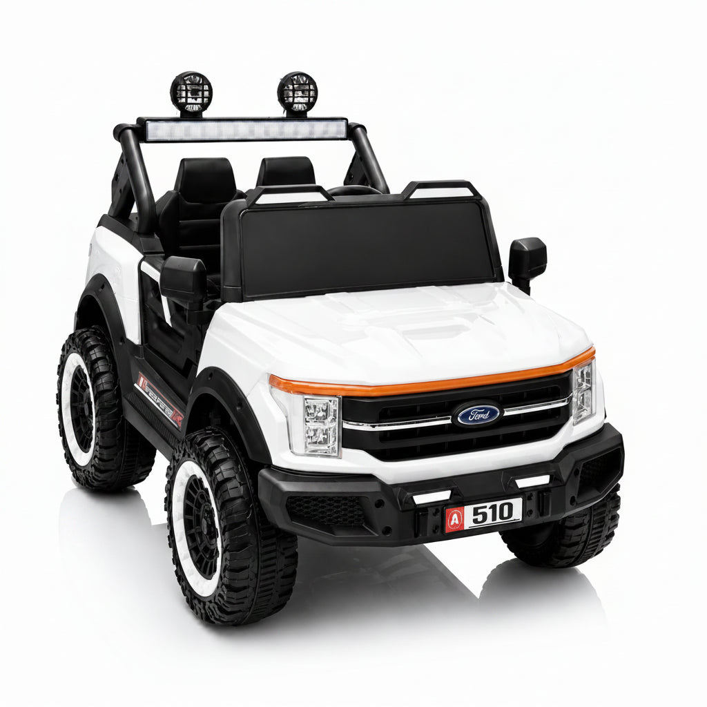 Voiture Électrique Ford Enfant 12V – 4x4 Off-Road- blanc