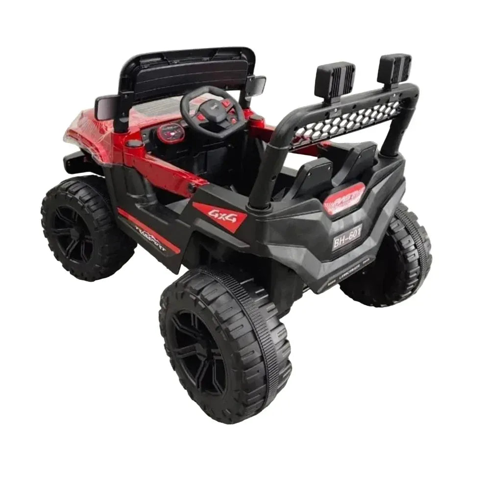 Jeep Électrique Enfant Style Toyota 4x4 avec LED – De 1 à 6 Ans - Blanc