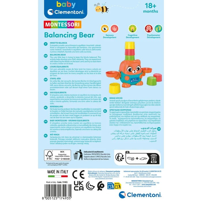 L'ours équilibriste - Montessori Clementoni