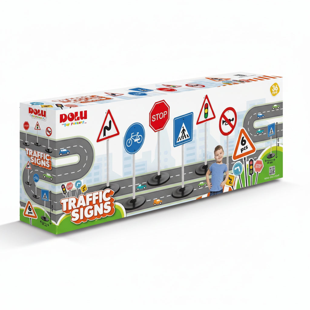Dolu 6-delige Verkeersborden Speelset 8080