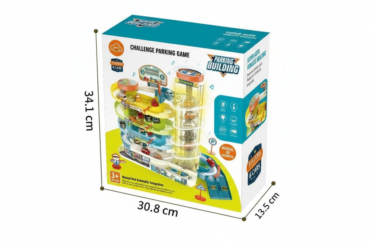 Jeu de construction de parking, Jouet de stationnement pour enfants