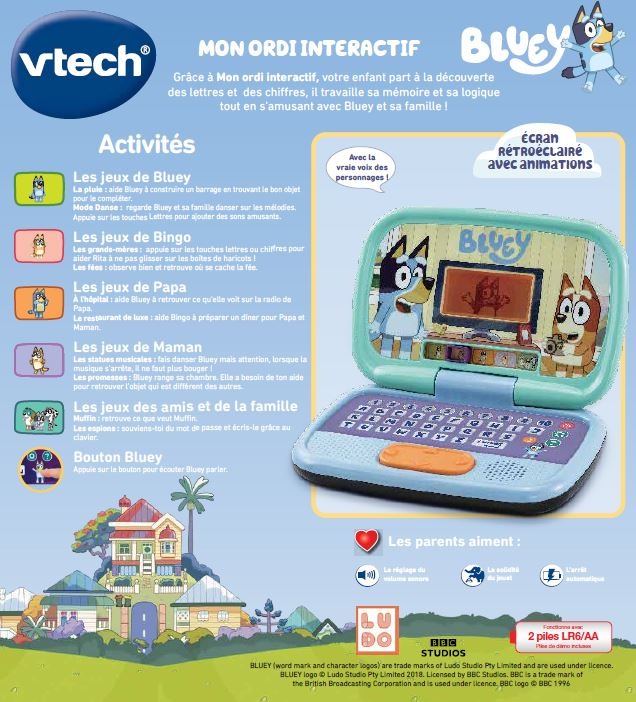 MON ORDI INTERACTIF BLUEY -VTECH