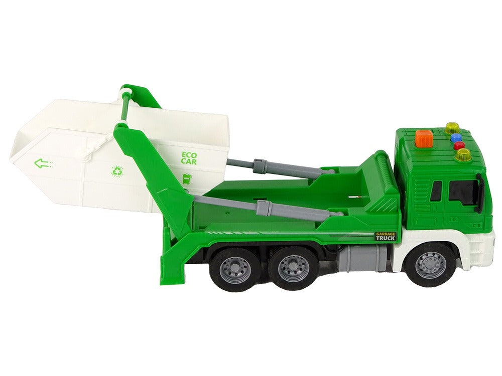 Camion à ordures Tri des déchets Conduite par friction verte