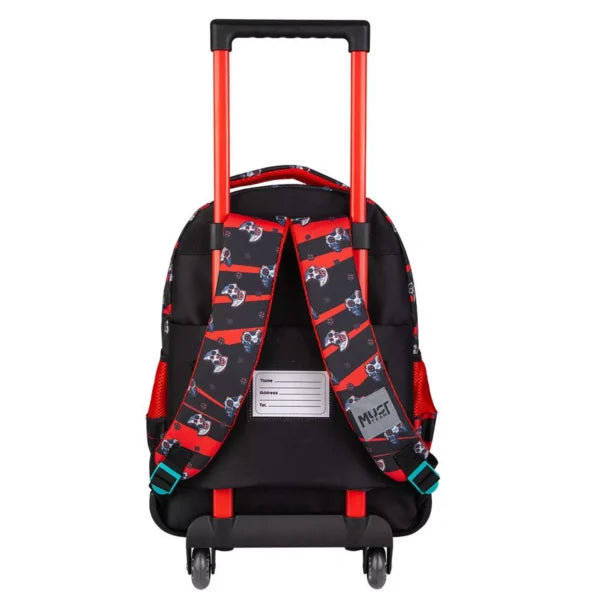 Cartable à roulettes Must team Let's Play pack de 3 pcs