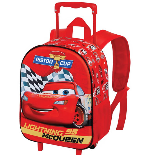 Cartable a roulettes Creche 3D CARS Mcqueen 34 cm