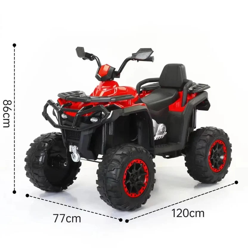 Quad Électrique Enfant 12V – ATV Tout-Terrain ROUGE