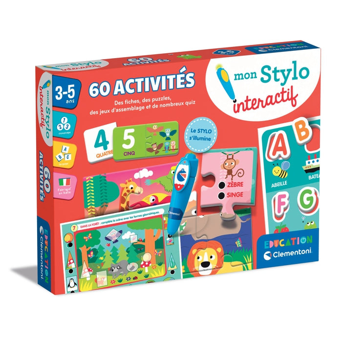 Mon Stylo Interactif – 60 Activités – Clementoni de 3 à 5 ans