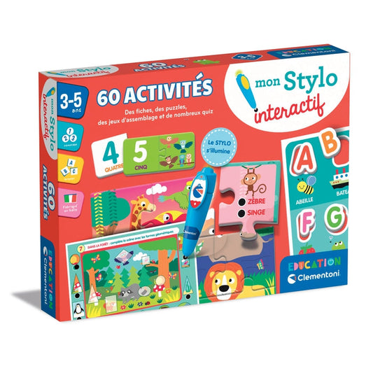 Mon Stylo Interactif – 60 Activités – Clementoni de 3 à 5 ans