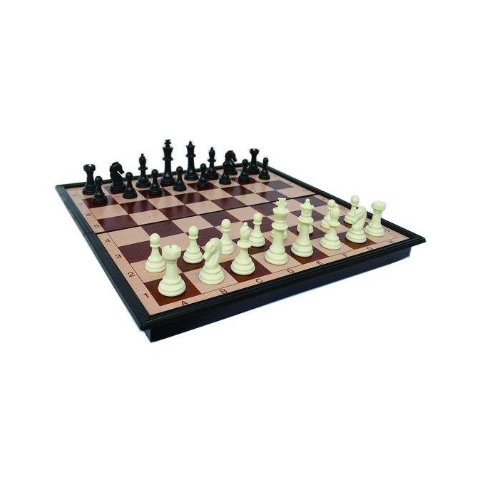 High Class Funny Échiquier 33 cm x 33 cm, avec Pièces d'échecs, Chess magnétique- Jeu d'échecs, Set' échecs, Echecs Pliable