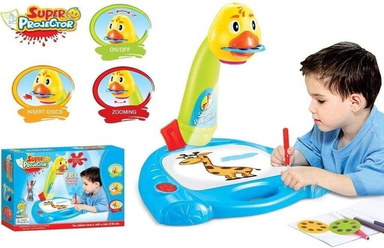 Projecteur de dessin pour enfants 3 en 1, Canard