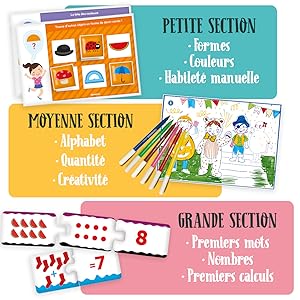 Coffret Éducatif Clementoni - 10 Jeux Maternelle De 3-6 Ans