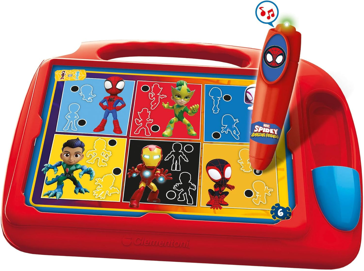 Clementoni - Pupitre Spidey - Jeu éducatif  de 4-6 ans