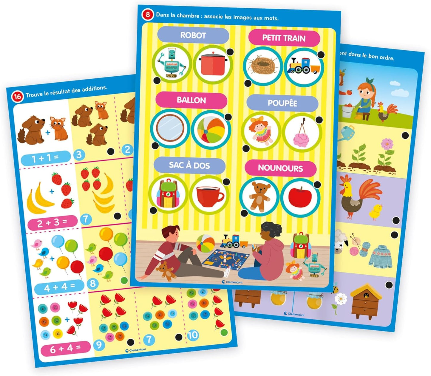 Clementoni – Coffret Jeux de Calcul 4-6 ans