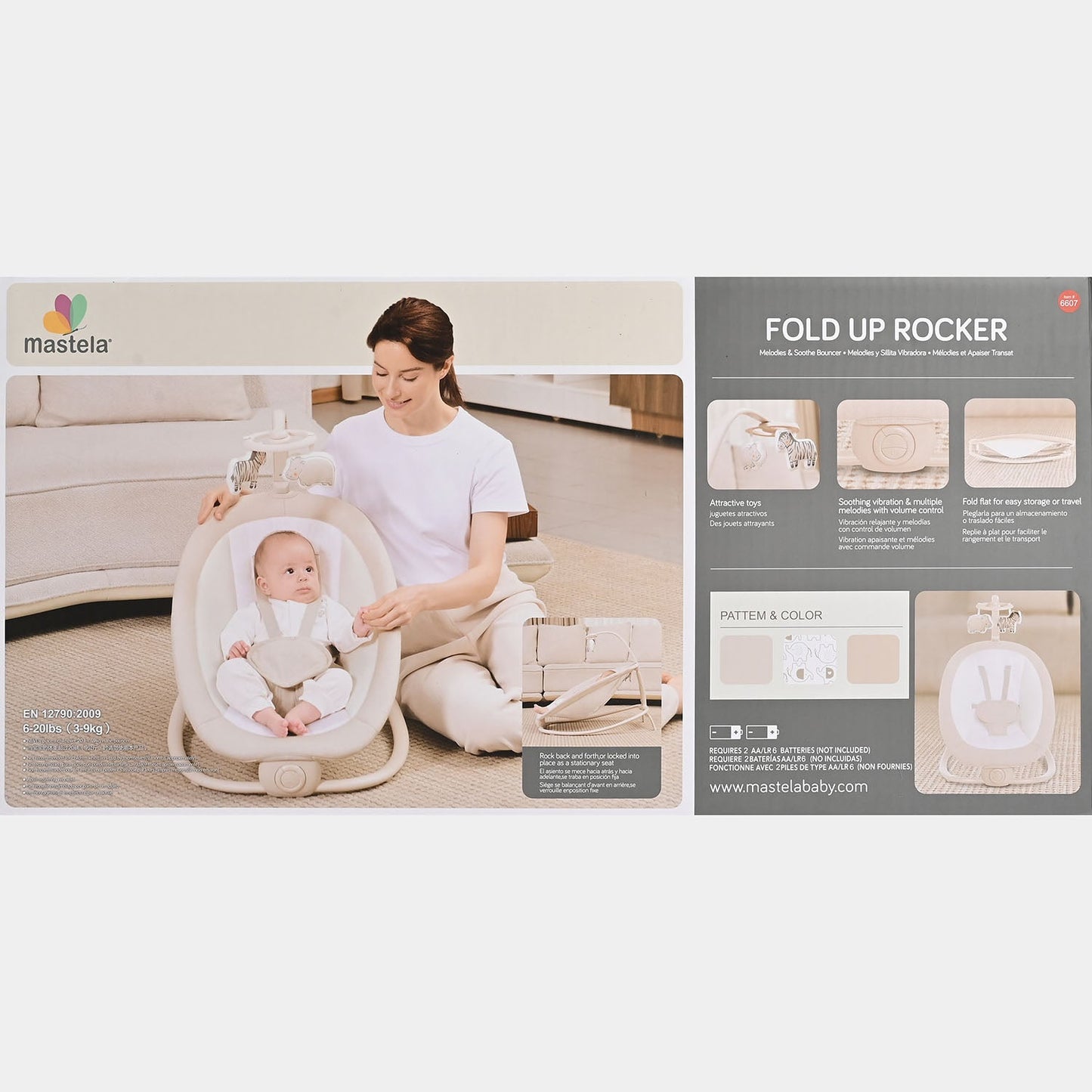 Transat/balancelle pliable pour bébé Mastela