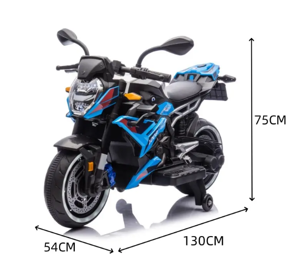 Moto Électrique 12V S1000R – Stabilité & Style de Course