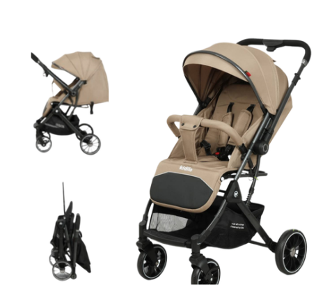 Poussette 2 en 1 Double Face – Kidilo – Pliable en Valise | Utilisable de 0 à 4 ans | Sécurité & Confort