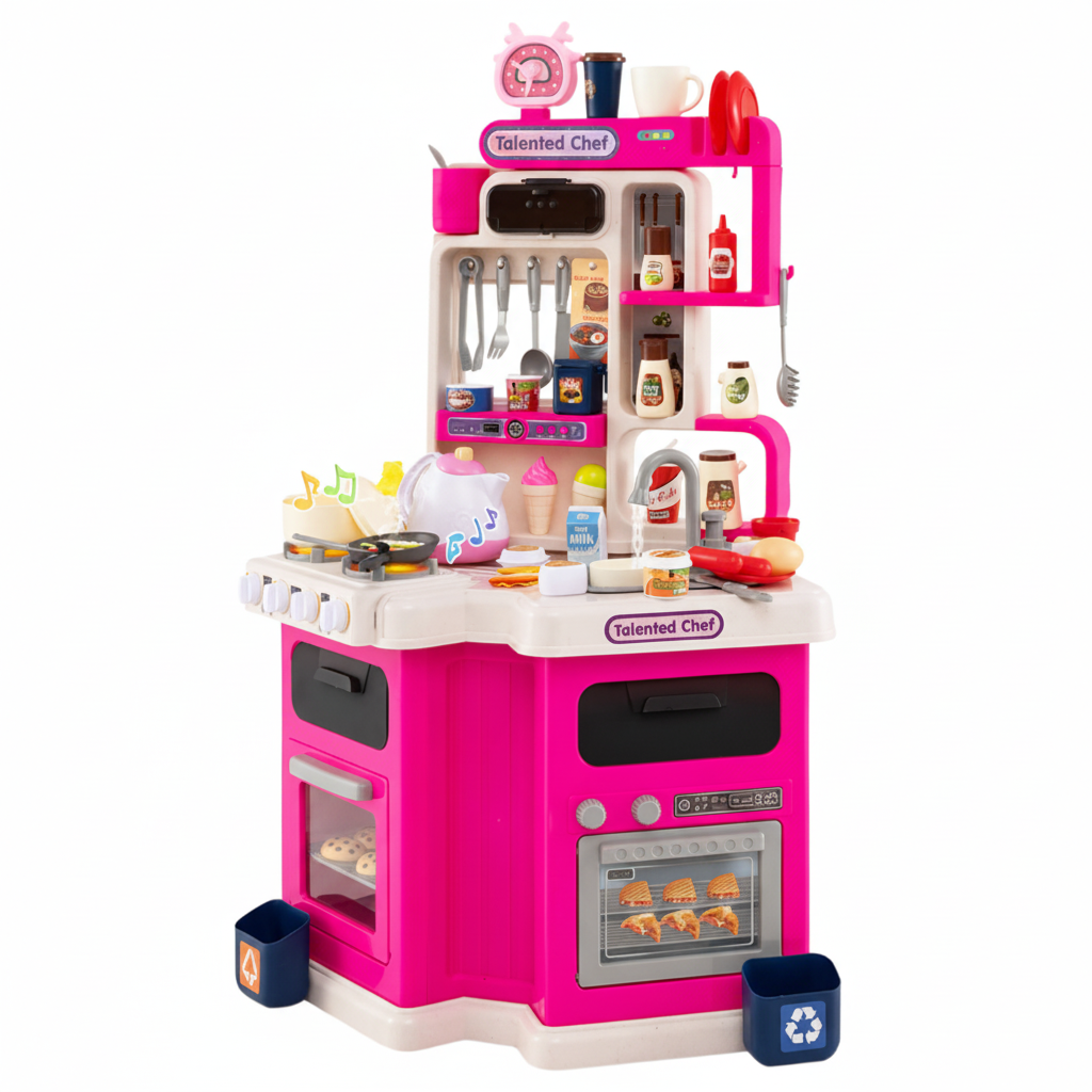 Ensemble de jouets de cuisine avec lumière et son et autocuiseur - 92 cm 113 Accessoires