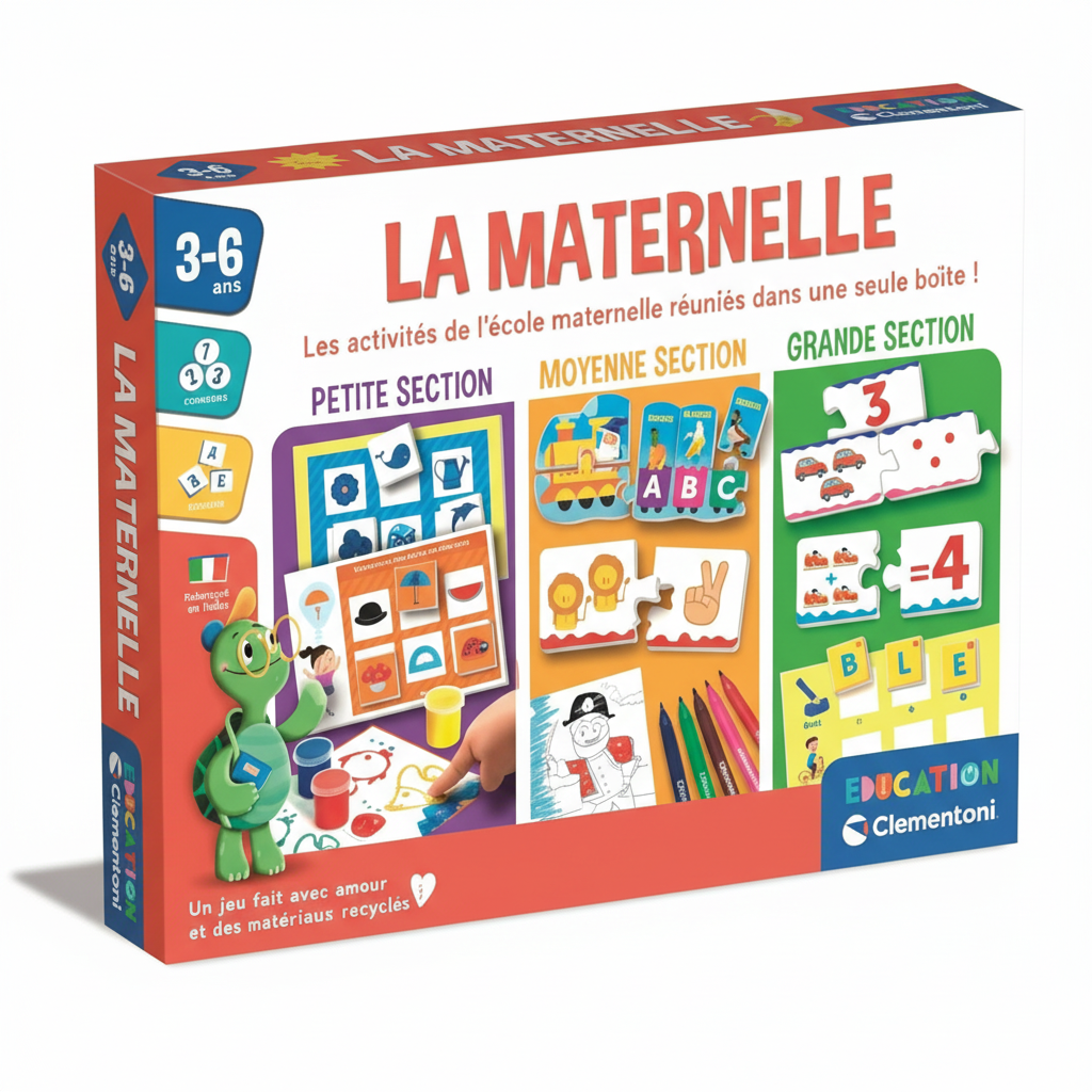 Coffret Éducatif Clementoni - 10 Jeux Maternelle De 3-6 Ans