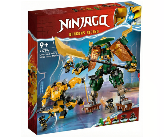 NINJAGO® 71794 - L'EQUIPE DE ROBOTS DES NINJAS LLOYD ET ARIN