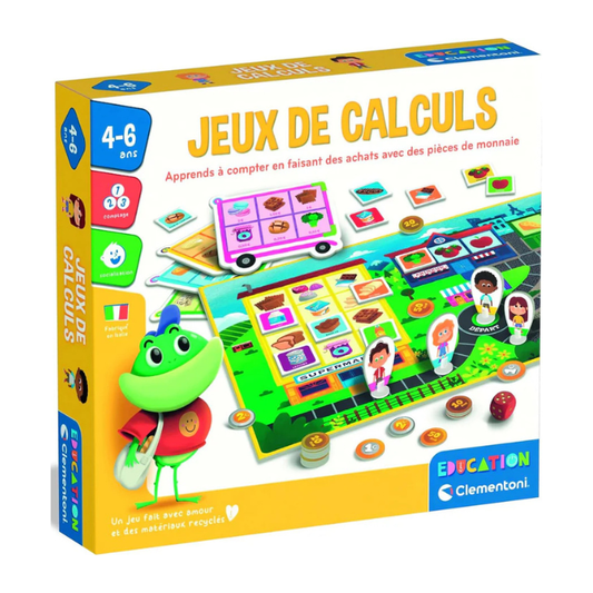 Clementoni – Coffret Jeux de Calcul 4-6 ans