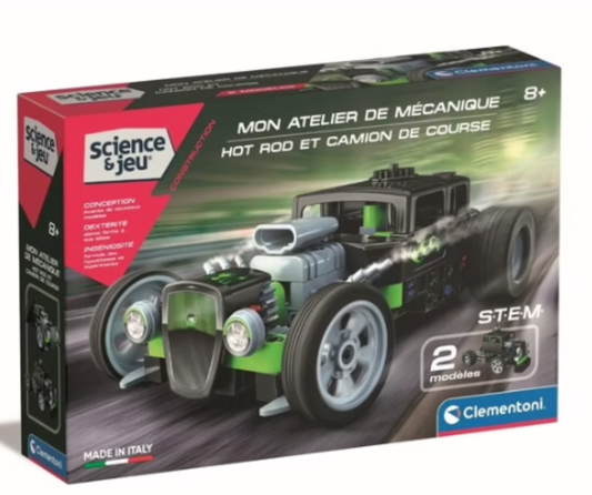 MON ATELIER MÉCANIQUE HOT ROD ET CAMION DE COURSE – CLEMENTONI