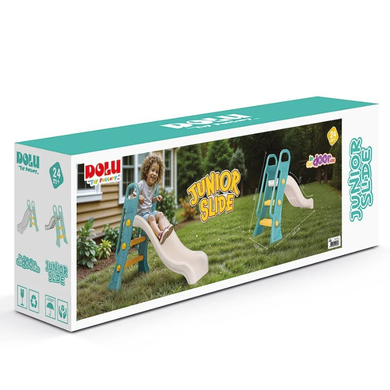 Toboggan Dolu 60,5x135x90 cm blanc vert