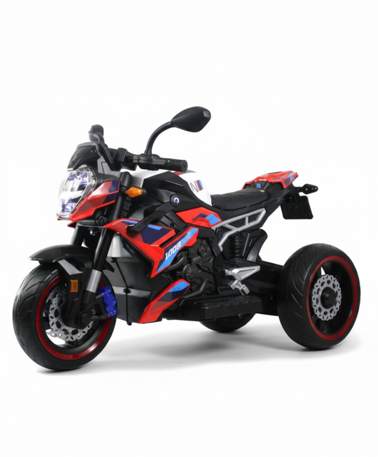 Moto Électrique 12V S1000R – Stabilité & Style de Course