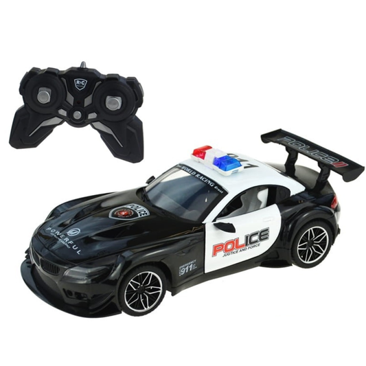 Voiture de police radiocommandée, police, portes ouvrables