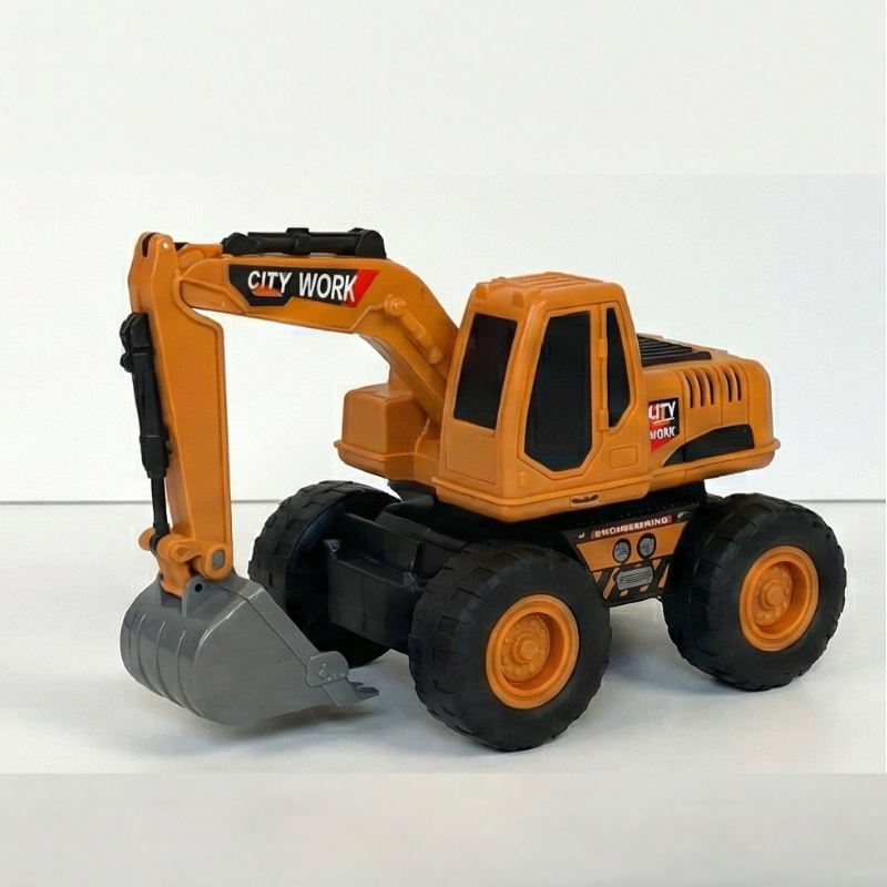 Engineering Truck Series" – Duo Camion Benne & Excavatrice avec Accessoires