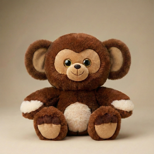 Mignon Singe en Peluche marron 25 cm
