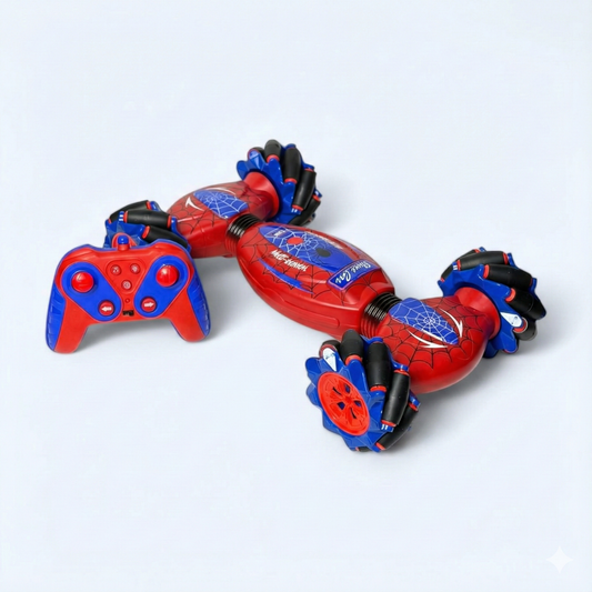 Voiture de Cascade RC "Spider man" – Contrôle Gestuel & Manette – 4x4 Double Face