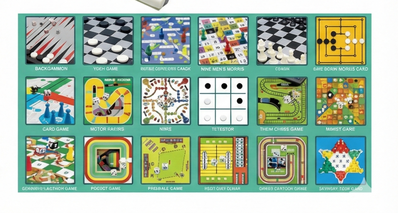 Coffret Multi-Jeux Magnétique 18 en 1 – Échecs, Dames & Jeux de Plateau