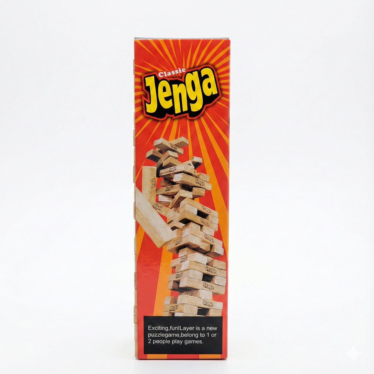 Jenga Classique – Jeu d'Adresse et d'Équilibre en Bois