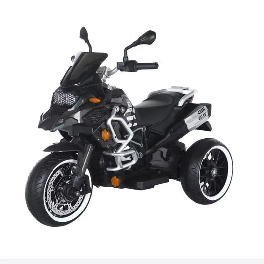 Moto Électrique Enfant 3 Roues 12V – Style GS1200 Aventure - Gris