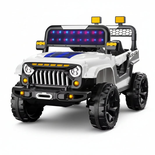 Jeep Électrique Enfant 12V – Style Off-Road - blanc