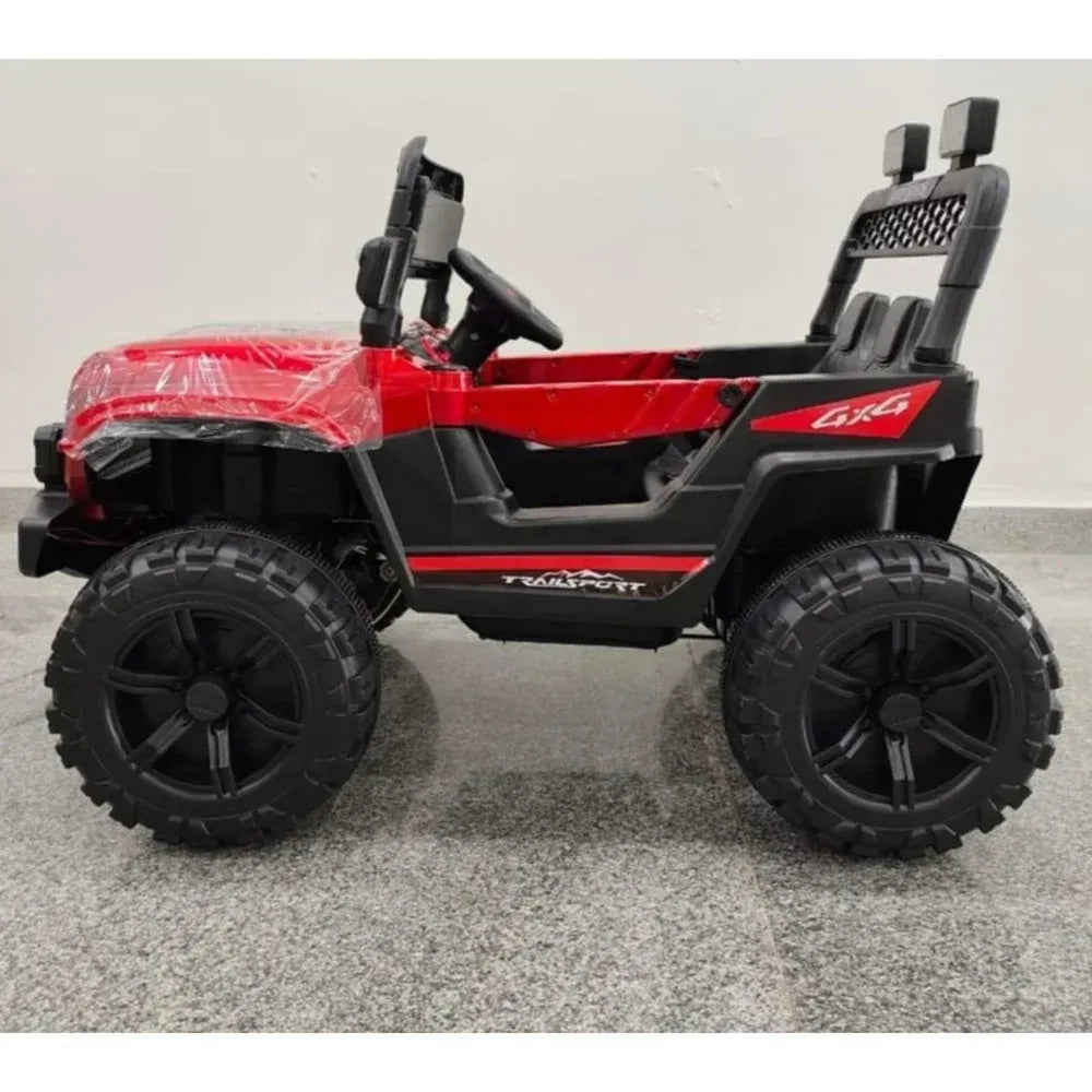 Jeep Électrique Enfant Style Toyota 4x4 avec LED – De 1 à 6 Ans - Blanc