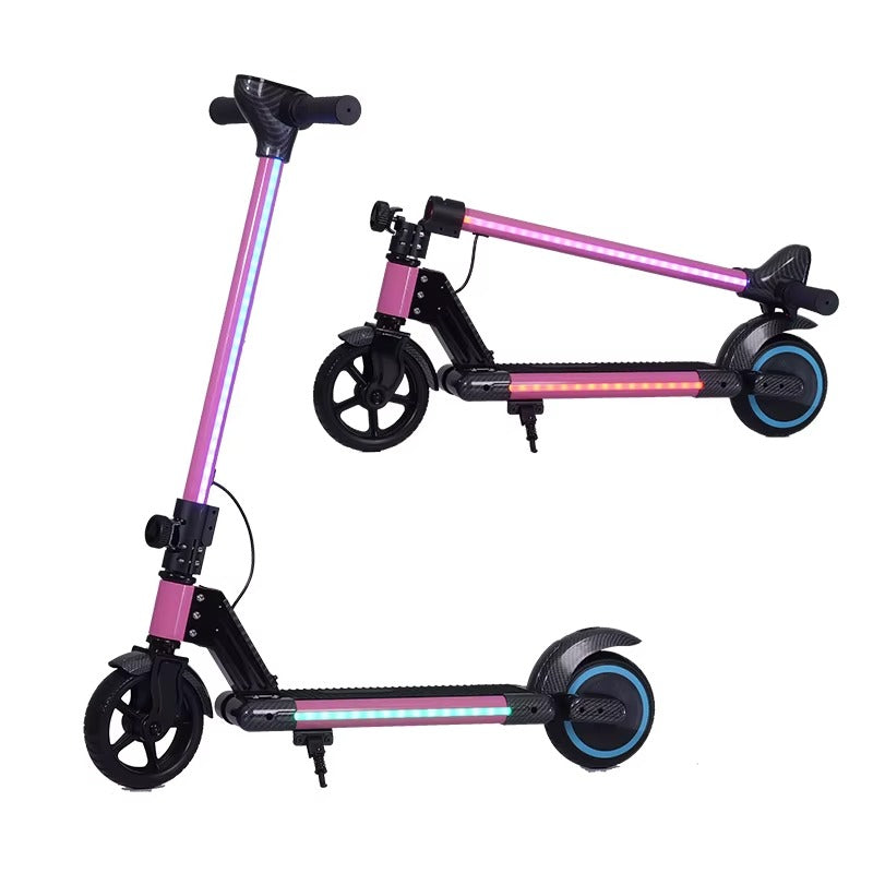 Trottinette Électrique Enfant 24V Pliable avec LED - 6 à 13 ans