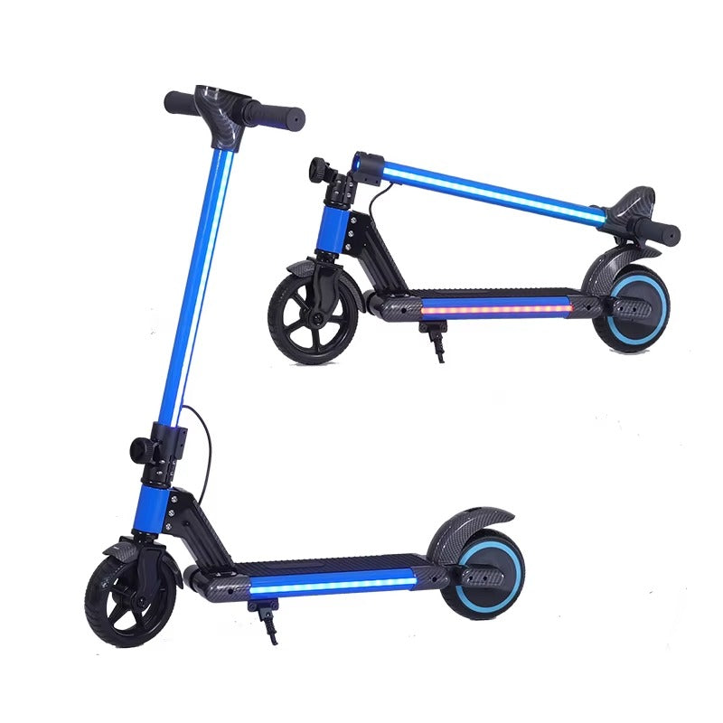 Trottinette Électrique Enfant 24V Pliable avec LED - 6 à 13 ans
