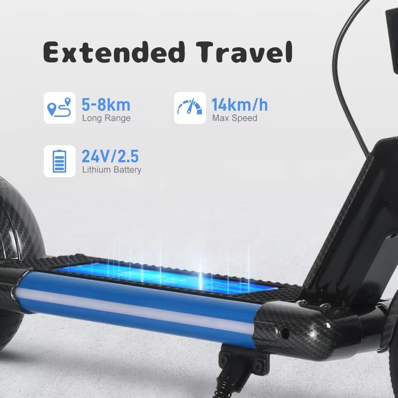 Trottinette Électrique Enfant 24V Pliable avec LED - 6 à 13 ans
