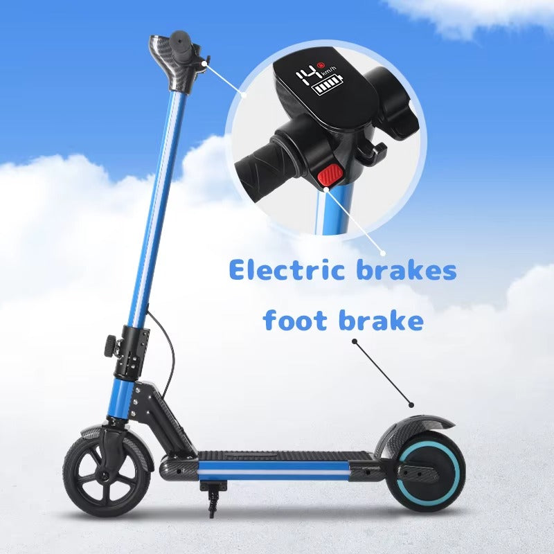 Trottinette Électrique Enfant 24V Pliable avec LED - 6 à 13 ans
