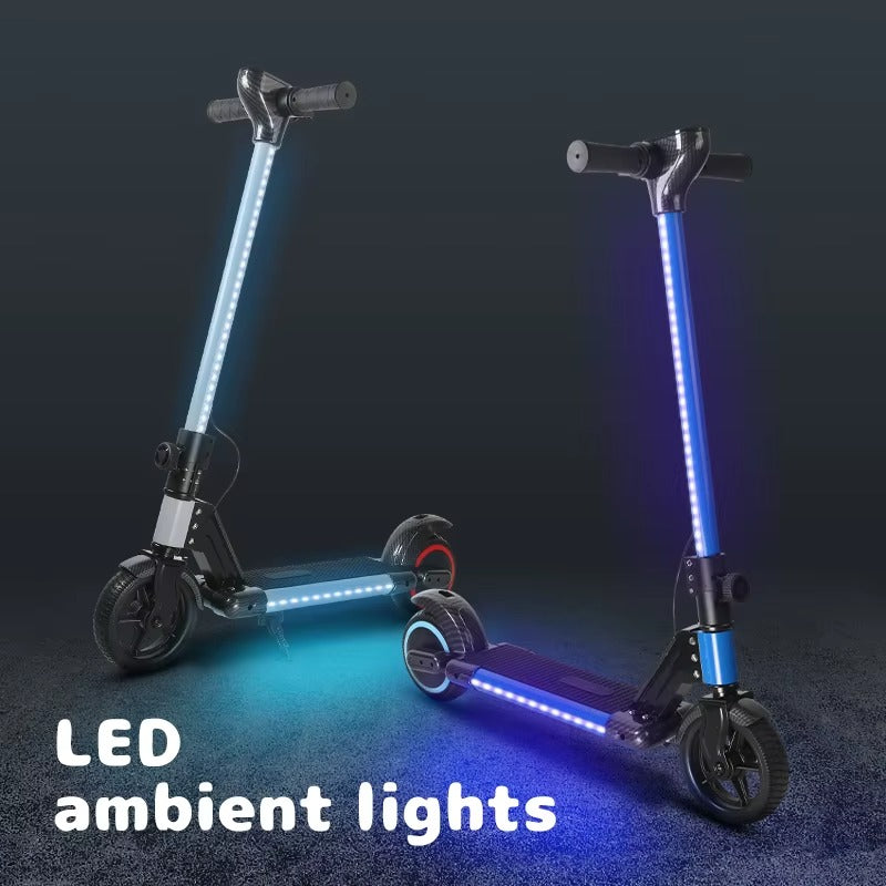 Trottinette Électrique Enfant 24V Pliable avec LED - 6 à 13 ans
