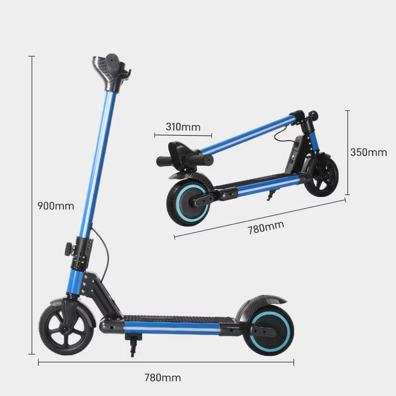 Trottinette Électrique Enfant 24V Pliable avec LED - 6 à 13 ans