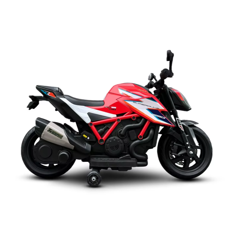 Moto Électrique Enfant KTM 12V – Roues en Gomme – De 3 à 7 Ans - rouge