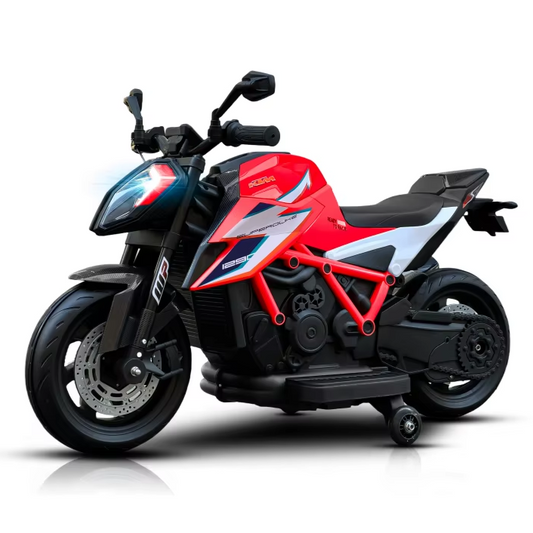 Moto Électrique Enfant KTM 12V – Roues en Gomme – De 3 à 7 Ans - rouge
