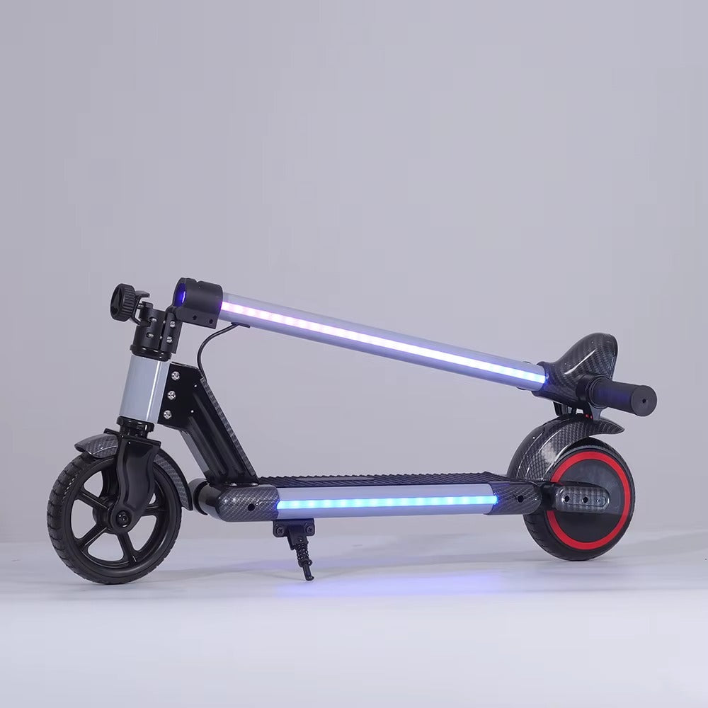 Trottinette Électrique Enfant 24V Pliable avec LED - 6 à 13 ans