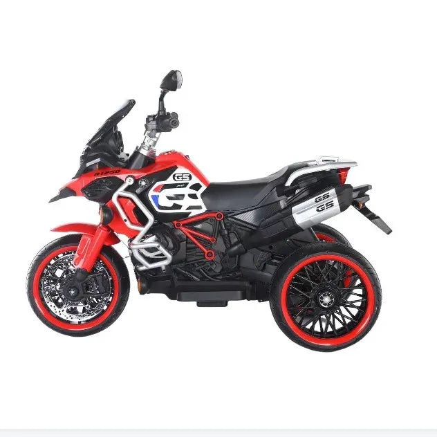 Moto Électrique Enfant 3 Roues 12V – Style GS1200 Aventure - Rouge