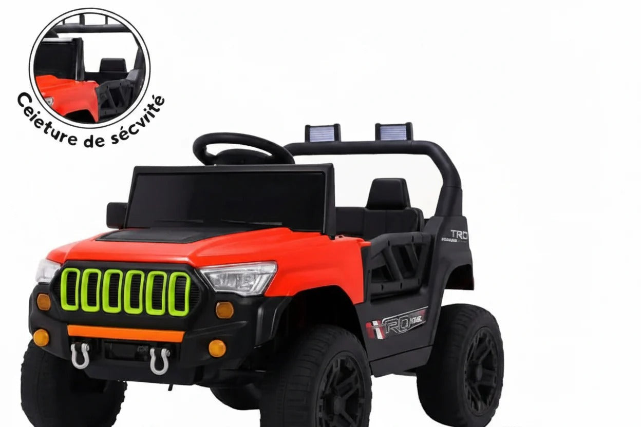 Jeep Électrique Enfant Titan XR 12V – Rouge