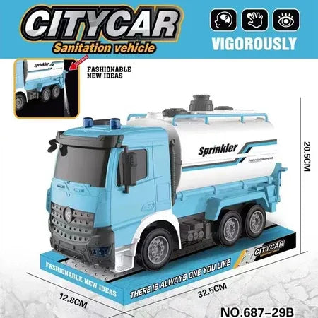 Camion-citerne avec lumière et son